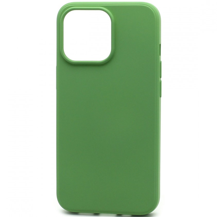 Силиконовый чехол SILICONE CASE для iPhone 13 Pro зелёный (не оригинал)