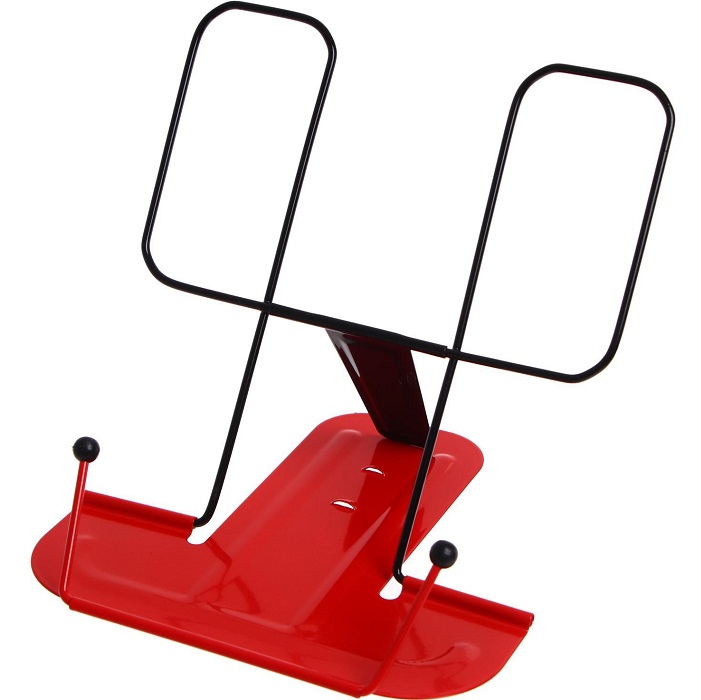 Подставка для книг GLOBUS металлическая , красная