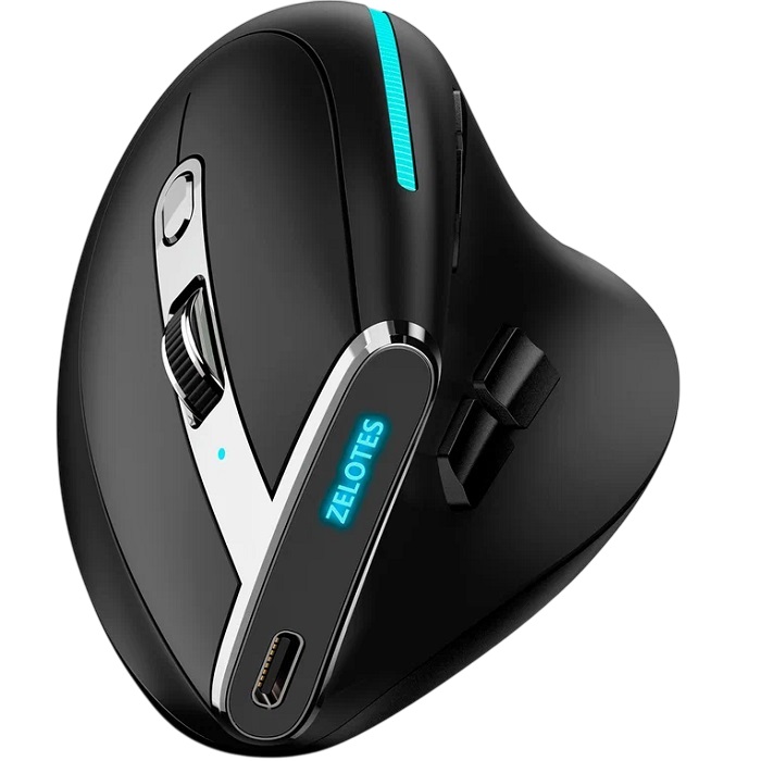 Мышь вертикальная БП ZELOTES F-36 (чёрная)