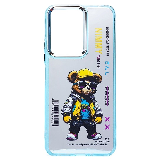 Задняя накладка PC092 для Xiaomi Redmi 13C 5G/Poco M6 5G (мишка) (transparent)