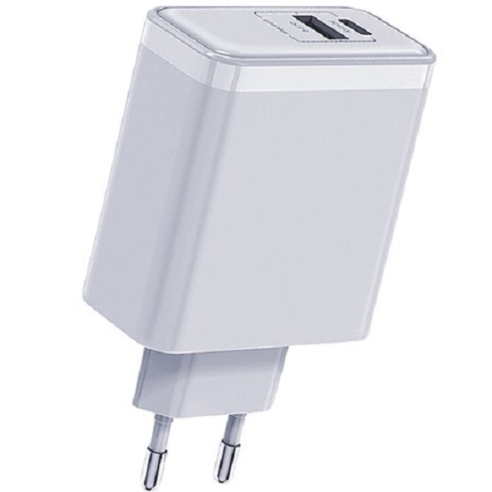 Сетевое ЗУ 1USB/1Type-C QUMO Energy PD 65W (Charger 0075) белый