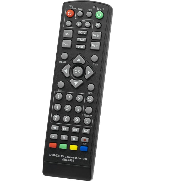 Пульт универсальный HUAYU DVB-T2+TV Ver.2025
