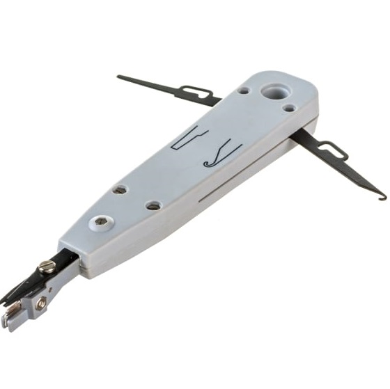 Инструмент ITK  для заделки витой пары, тип Krone с крючками серый