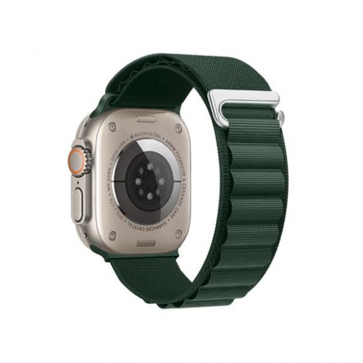 Нейлоновый ремешок HOCO WA20 для APPLE Watch 42/44/45/49mm, зелёный, тёмный
