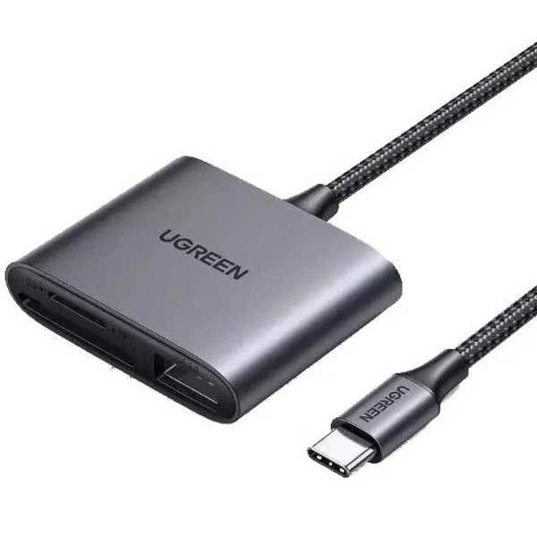 Кардридер UGREEN CM387 (80798) серый