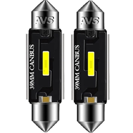 Лампа светодиодная AVS SV052 T11/белый/ (SV8,5) series PRO light CANBUS CSP 1860 39мм 12-24V., блистер 2 шт