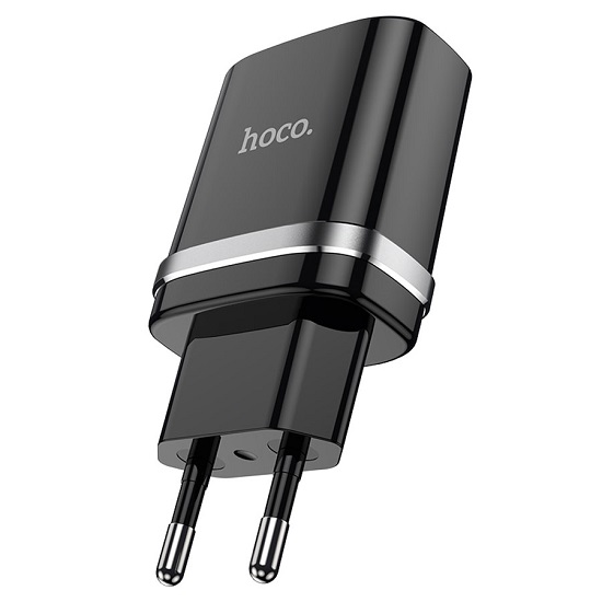Сетевое ЗУ 1USB 2.4A HOCO N1, Ardent черный, QC3.0