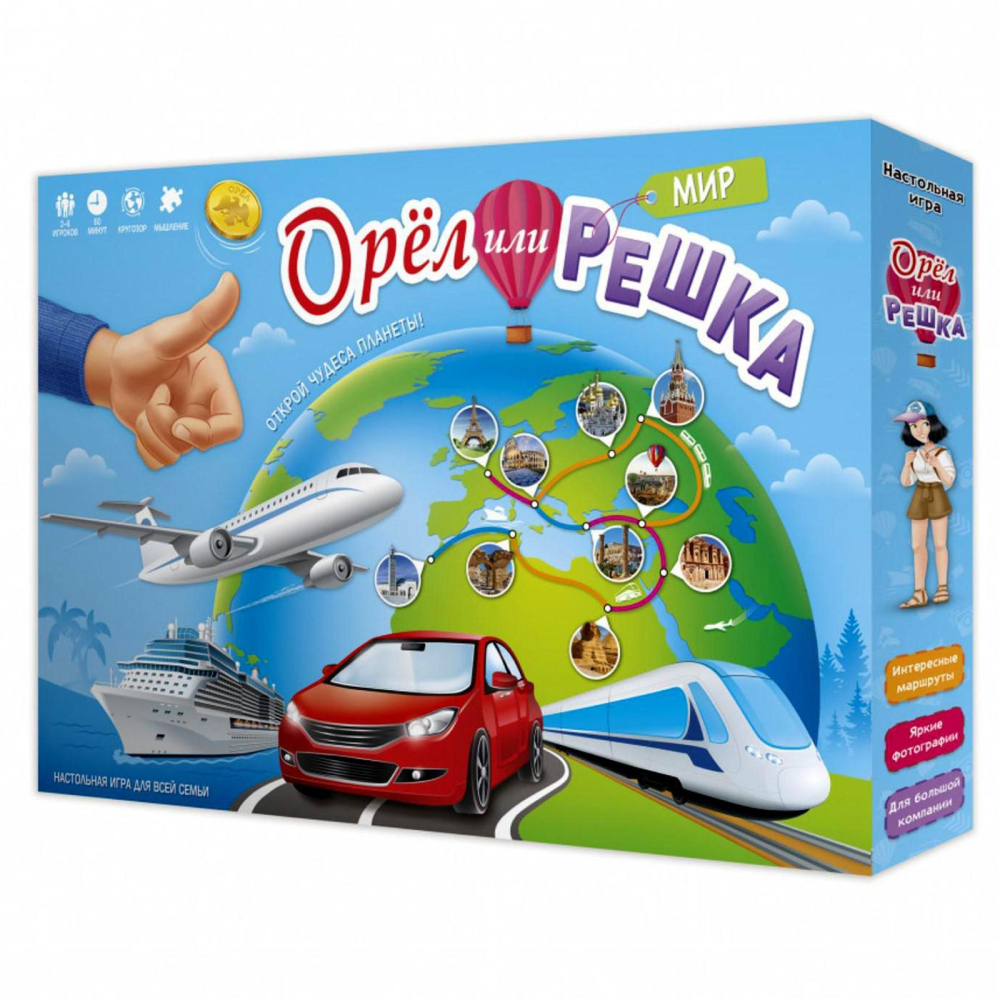 Настольная игра «Орёл или решка. Мир»