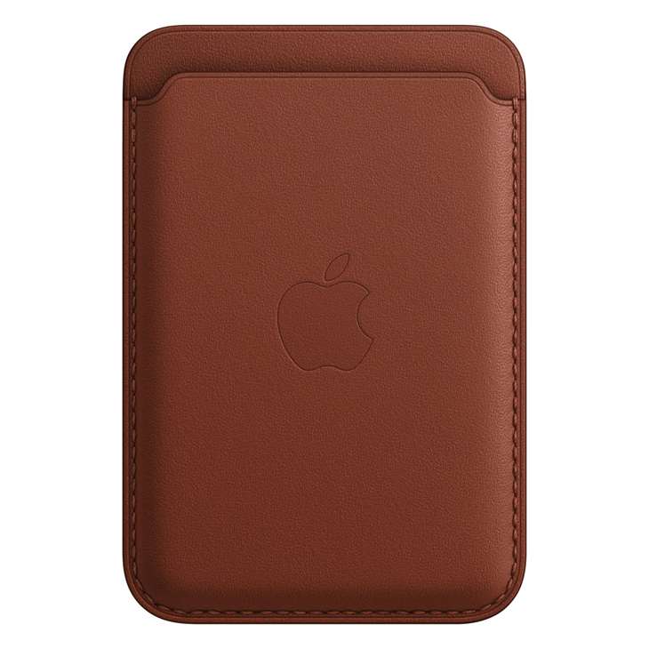 Кошелек для карт MagSafe Leather Wallet для Apple iPhone с анимацией, темно-коричневый