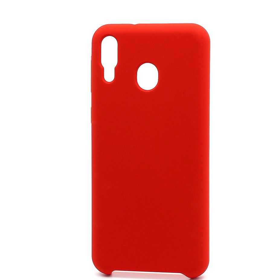 Силиконовый чехол SILICONE Cover Color для Samsung Galaxy M20 (001) красный