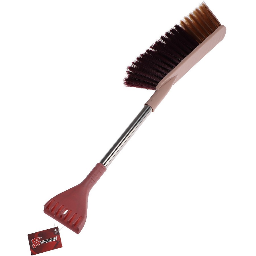 Щетка для снега TORSO, 62 см, скребок, микс   5055250