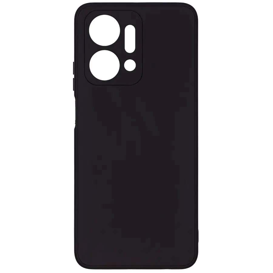 Задняя накладка ZIBELINO Soft Matte для Honor X7A 4G (черный) с микрофиброй