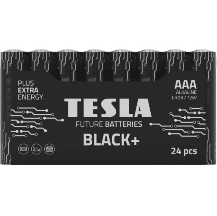 Элемент питания TESLA BLACK+ LR03 SHRINK 24 (24/720/51840)