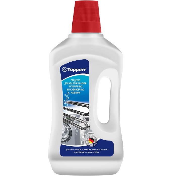 Средство для удаления накипи в стиральных и посудомоечных машинах TOPPERR 3032,  500мл