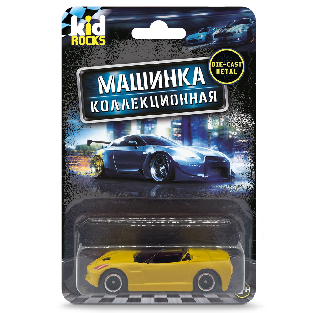 Машинка металлическая Kid Rocks,27 шт. в ассорт., масштаб 1:60 YK-2310