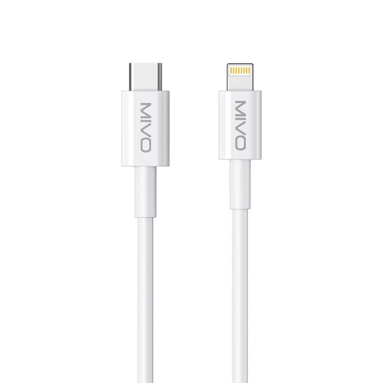 Кабель Lightning <--> Type-C  1.0м MIVO MX-27L белый