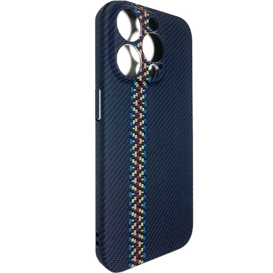 Задняя накладка LUXO для iPhone 15 Pro Max чёрный, разноцветный узор