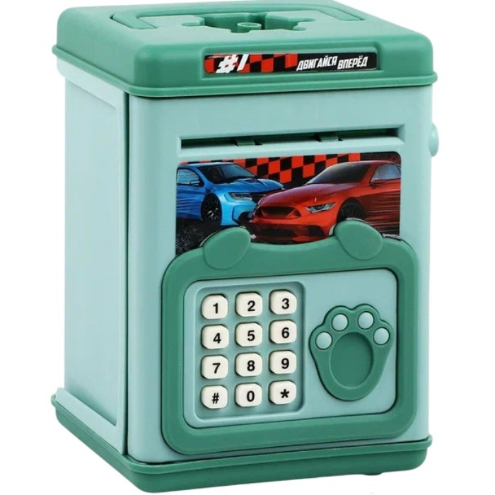 Копилка сейф «Двигайся вперед» с отпечатком пальца, 15,5 х 11 х 10 см 10532936