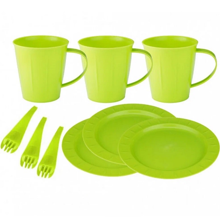 Набор для пикника "Сахар и Пряность" на 3 персоны (12 предметов) микс SE1809