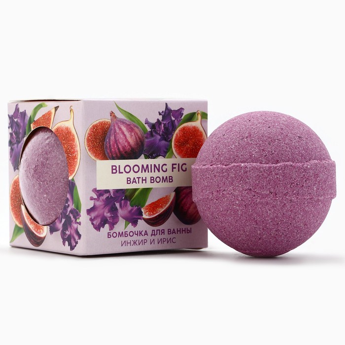 Бомбочка для ванны, 130 г, аромат инжир и ирис, TROPIC BAR by URAL LAB 10230213