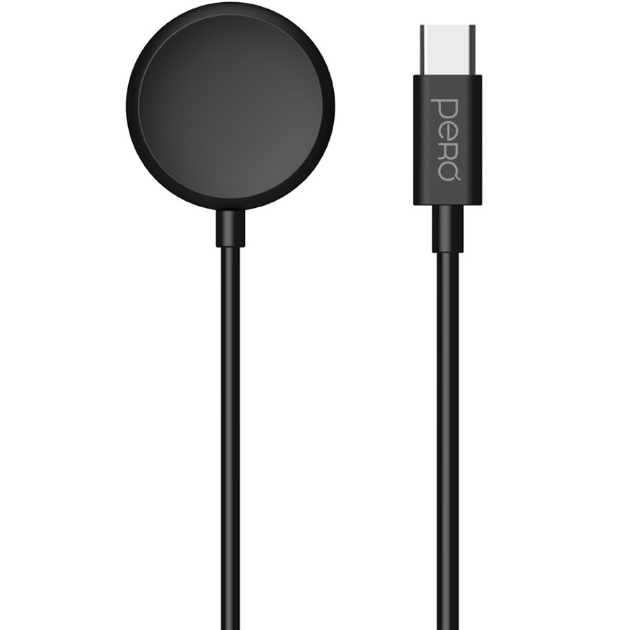Беспроводное ЗУ PERO TC20 для Galaxy Watch, магнитное, черное