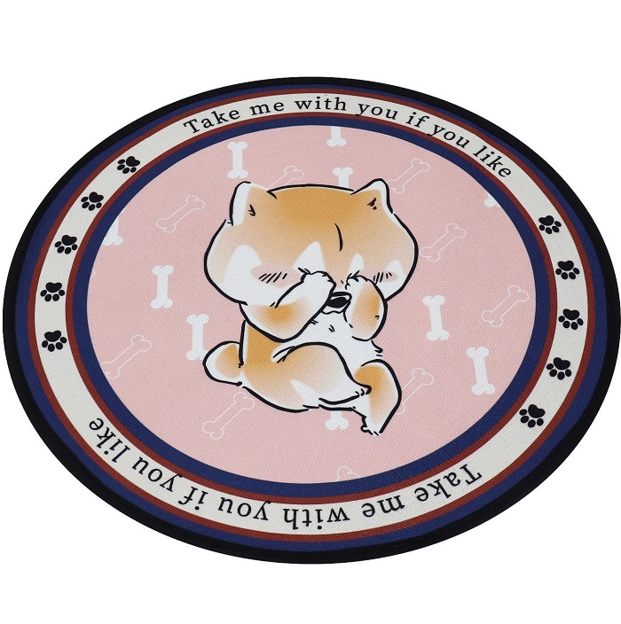 Коврик для животных, EVA+полиэстер, d=60 см розовый