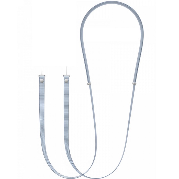 Магнитный нейлоновый ремешок МОБИЛИС для iPhone, Samsung.Xiaomi, голубой