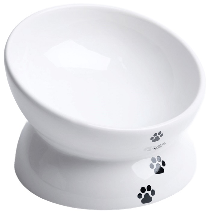 Миска керамическая "Феншуй" 150 мл  13 x 9 cм, белая с лапками 9214863