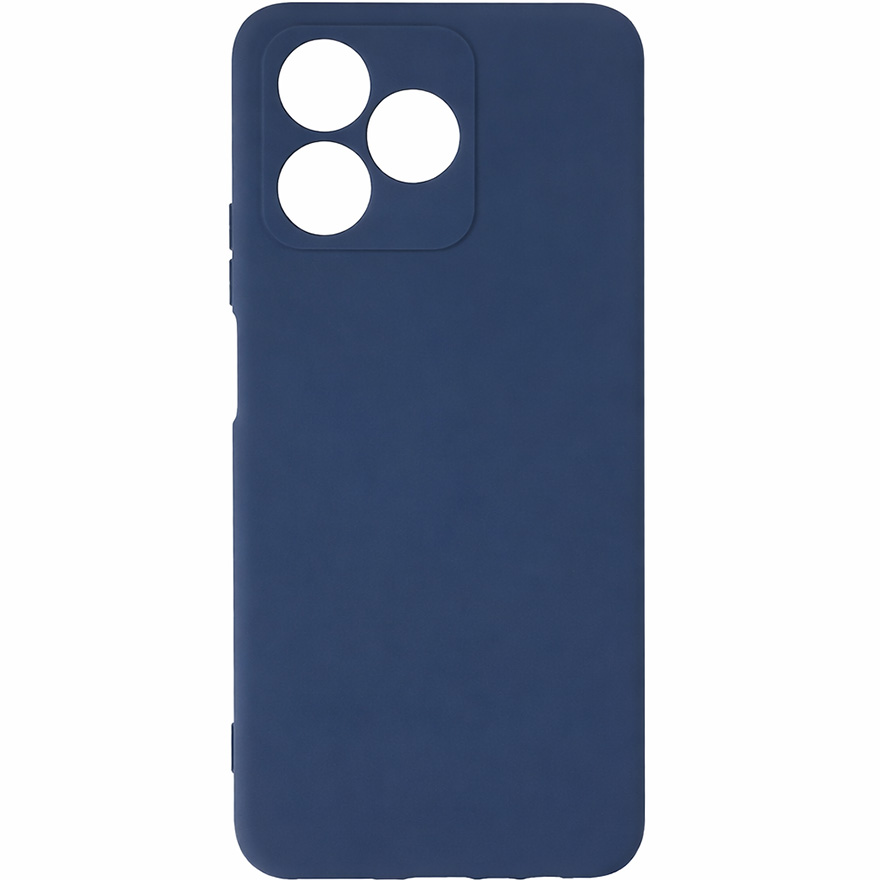 Задняя накладка ZIBELINO Soft Matte для Realme C53 4G/C51 4G/Note 50 4G/Narzo N53 4G (синий) с микрофиброй
