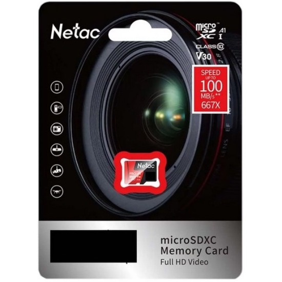 Micro SD 256Gb NeTac P500 Extreme Pro Retail version card only (NT02P500PRO-256G-S)