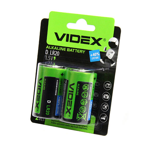 Элемент питания VIDEX LR20 BL-2