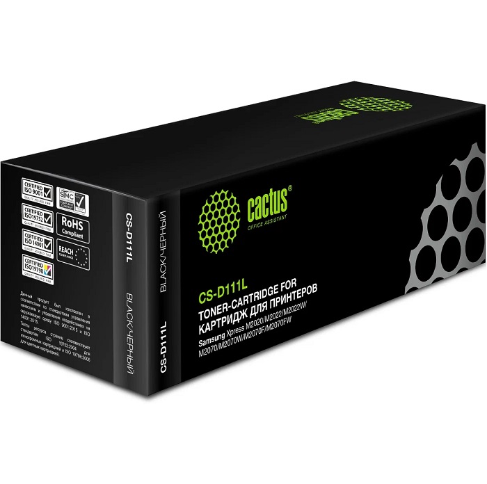 Тонер Картридж Cactus CS-D111L черный