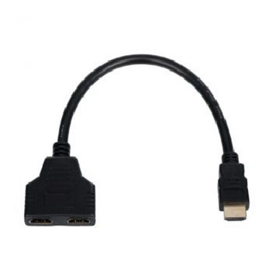 Кабель разветвитель HDMI <--< 2HDMI 0.1м ATCOM AT0901