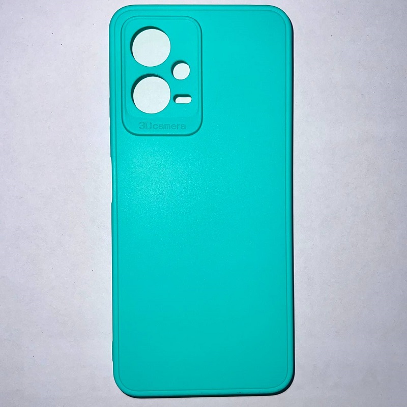 Задняя накладка Мобилис для Xiaomi Redmi Note 12 (5G), морской зеленый , матовая с защитой камеры