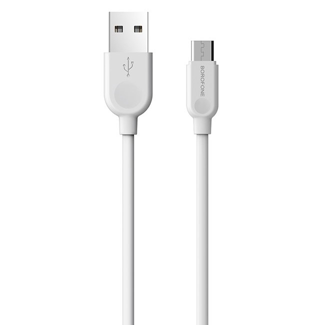 Кабель USB <--> microUSB  3.0м BOROFONE BX14 белый