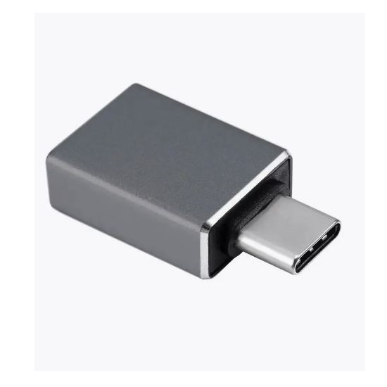 Переходник OLMIO OTG Type-C серебристый, USB3.0