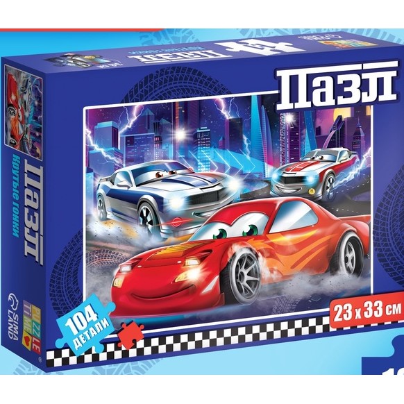 Пазл «Крутые гонки», 104 элемента 10126997