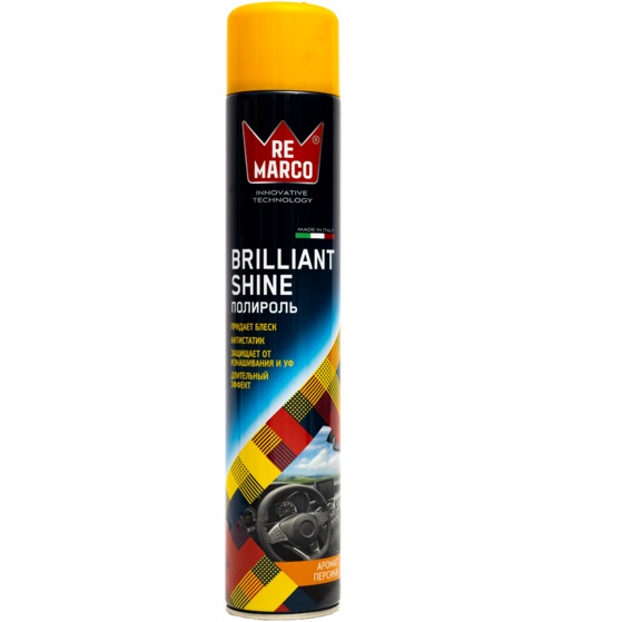 Полироль пластика REMARCO Brilliant Shine Персик, 750мл
