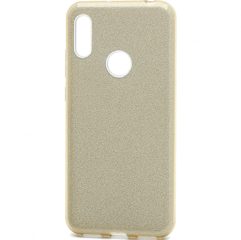 Силиконовый чехол FASHION для Honor 8A/Y6 (2019) золотистый с блестками