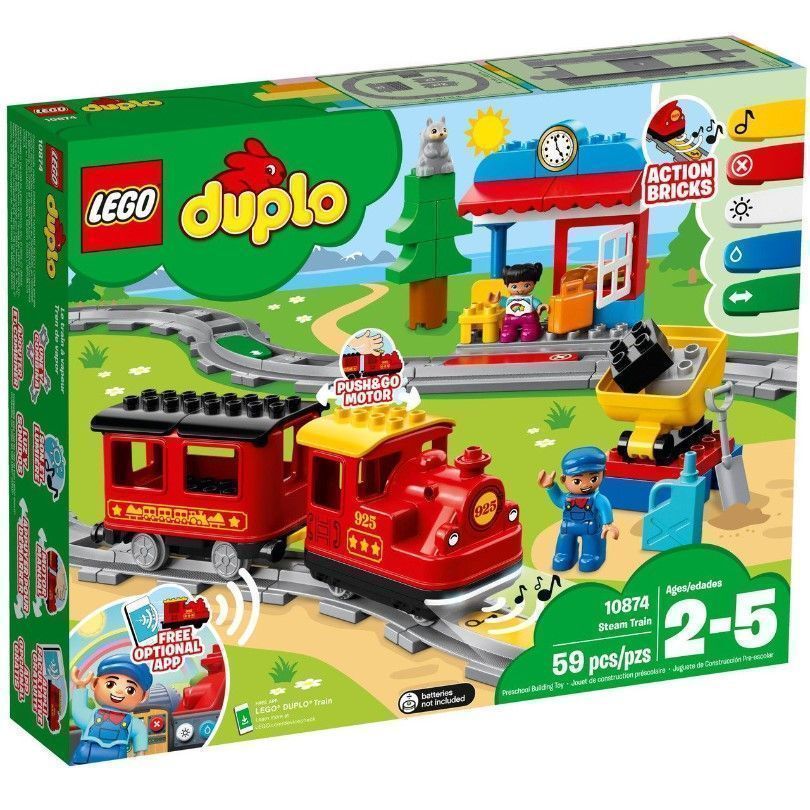 Конструктор LEGO DUPLO 10874 Town Поезд на паровой тяге УЦЕНКА 2