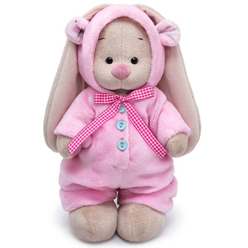 Мягкая игрушка Зайка Ми в меховом комбинезоне, 32 см (StM-341)