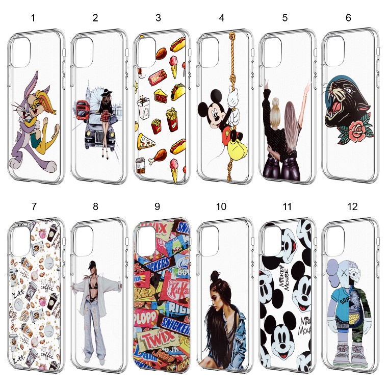 Задняя накладка ISA для iPhone 11 TPU 1.2мм с принтами Новый Год