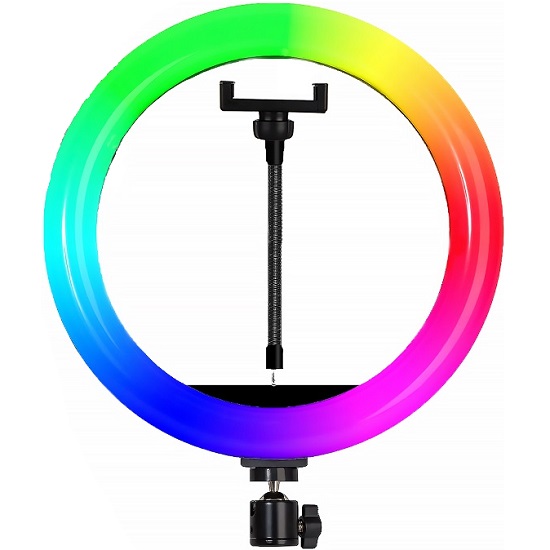 Светодиодное кольцо-подсветка 36см RGB  MJ36(Уценка)