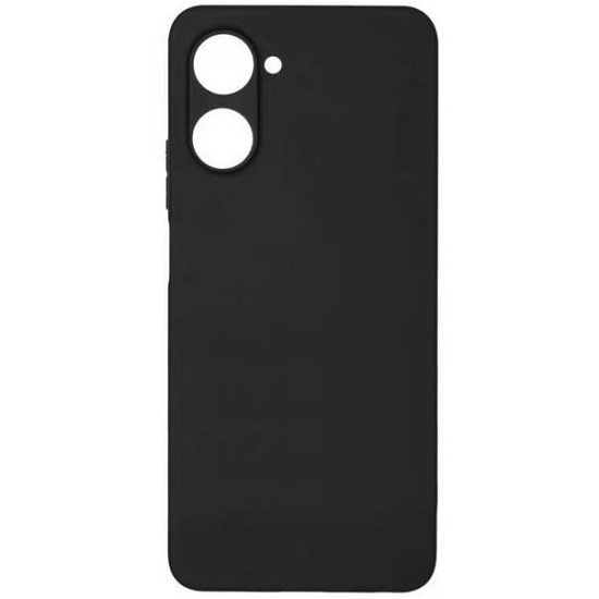 Задняя накладка ZIBELINO Soft Matte для Realme 10 Pro 5G (черный) с микрофиброй