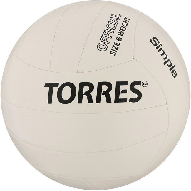 Мяч волейбольный TORRES Simple, размер 5