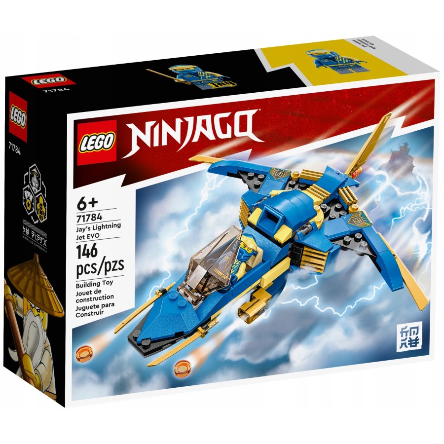 Конструктор LEGO NINJAGO 71784 Самолет-молния ЭВО Джея