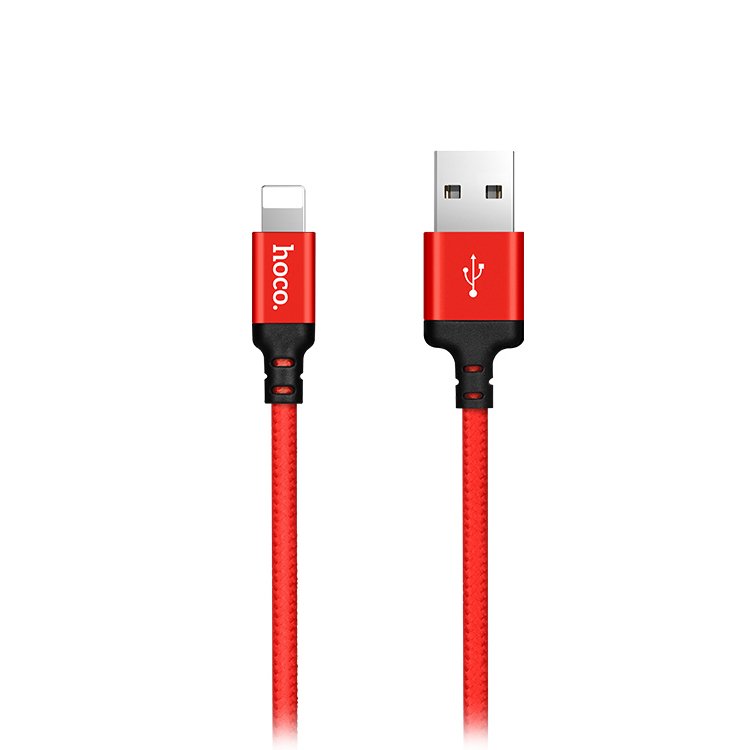 Кабель USB <--> Lightning  1.0м HOCO X14 Times speed, красный