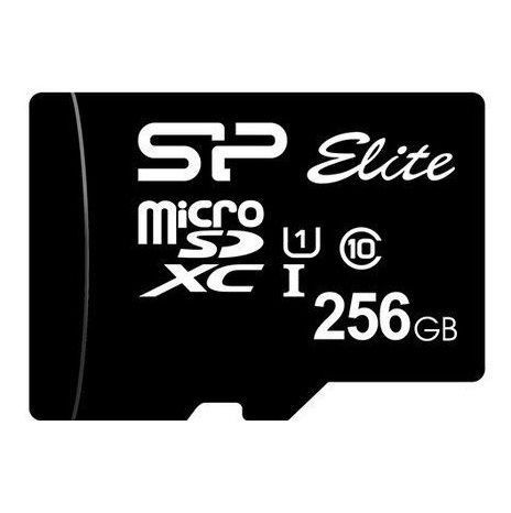 Micro SD 256Gb Silicon Power Class 10 Elite UHS-I (R/W 75/15 Mb/s) без адаптера