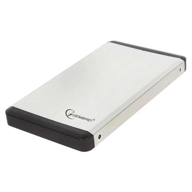 Внешний корпус для HDD Gembird EE2-U3S-2-S  2.5", серебро, USB 3.0, SATA, металл