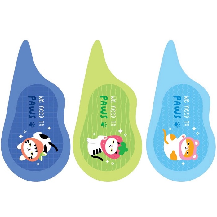 Корректирующая лента MESHU "Relax cat", 5мм*3м, дисплей-бокс, ассорти MS_54223